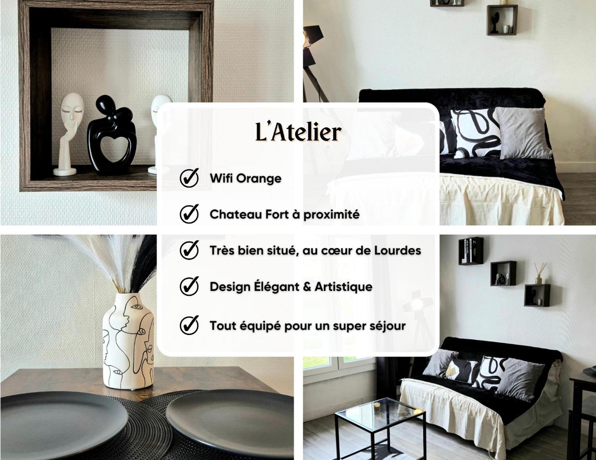 Apartamento L'Atelier-T2 Proche Du Centre-Wifi-Parking Lourdes Exterior foto